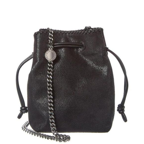 Stella McCartney Handbags - Bucket Falabella Micro Black Faux Leather Shoulder Bag